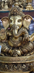 Indian Hindu God Lord Ganesha Statues, Coated with colors and sold for Ganesh Chathurthi