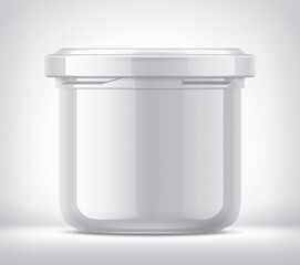 White Jar on Background. 