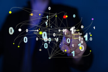 Business intelligence analyst dashboard on virtual