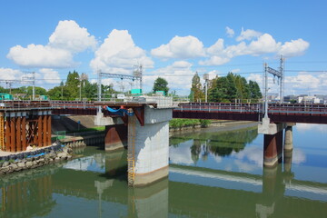 神崎川・橋梁工事