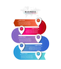 Vector illustration, infographics design, template, marketing, information, with 5 options or steps
