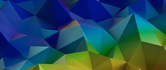Abstract Low-Poly background. triangulated texture. Design 3d