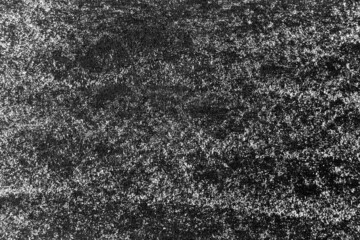 Grunge white color chalk texture on blackboard or chalkboard background with copy space