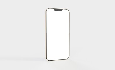 phone 3d illustration mockup smartphone isolated.