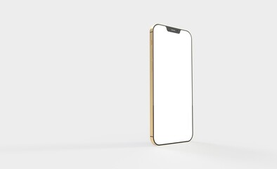 phone 3d illustration mockup smartphone isolated.