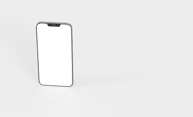 phone 3d illustration mockup smartphone.dark 3d