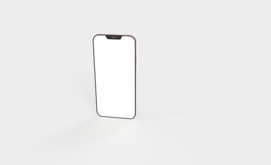 smartphone  With Blank Screen in 3d