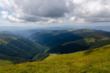 Fototapeta premium landscape with mountains and sky