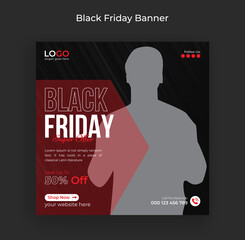 Black Friday weekend sale Social media Banner Template and web banner Design