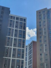 Architecture, sky and architecture. Background, clouds., sunny weather