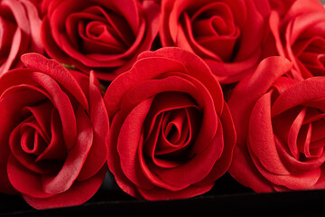 bunch of roses close up