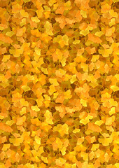 イチョウのイラスト背景素材_シームレス非対応