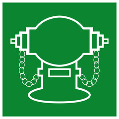 Fire Hydrant Symbol Sign, Vector Illustration, Isolate On White Background Label. EPS10