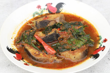 Stir Fried Catfish Chili with Cumin Leaves, favorite spicy menu in Resturant Thailand.