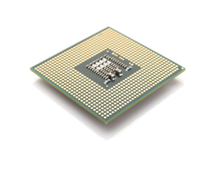 microchip on a white background