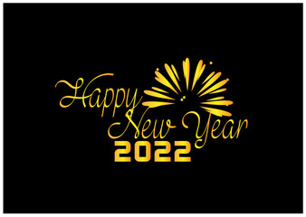 2022 Happy New Year Logo Text Design Template 12