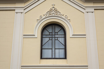 La Orotava San Juan Church at plaza San Juan - largest single nave temple (Latin cross with two...