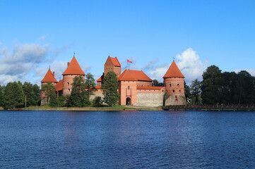 Naklejka na ściany i meble The watercastle Trakai in Lithuania, baltic states, europe