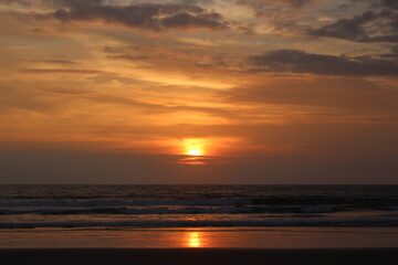 sunset at the beach