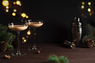 Christmas Brandy Alexander Cocktail