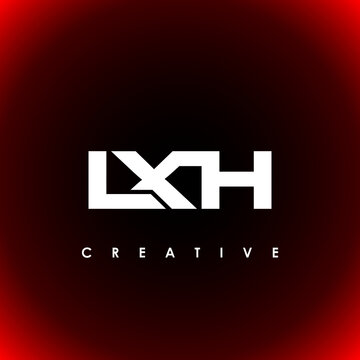 LXH Letter Initial Logo Design Template Vector Illustration