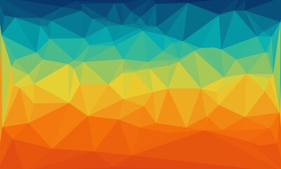 vibrant colorful geometric background with mosaic design