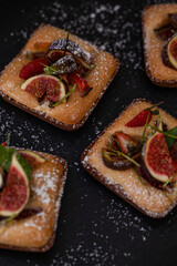 bruschetta with tomato and oil