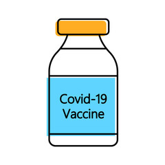 Vaccine against COVID-19. Immunization or vaccination. Vector illustration