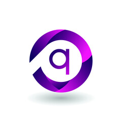 Modern 3D Letter Q Logo design.
