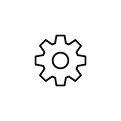 Gear icon. Settings icon. Gear or settings icon outline vector