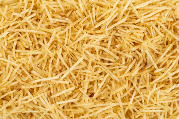 Backdrop of potato straw or shoestring potato