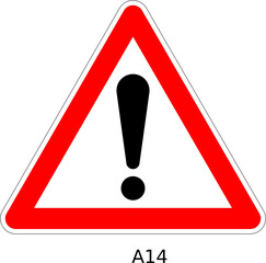 warning sign road