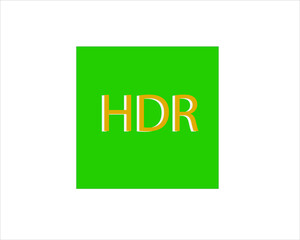 Green HDR name icon logo