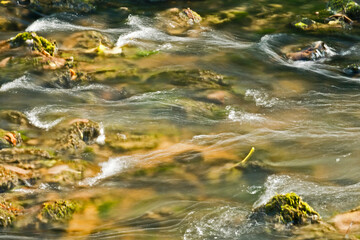 Rushing water long exposure photography