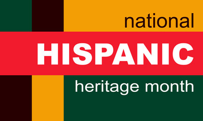 Hispanic Heritage Month background. Poster, card, banner