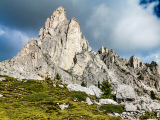 Fototapeta na wymiar Dolomites Mountains, Landscape and traveling, visit in Italy