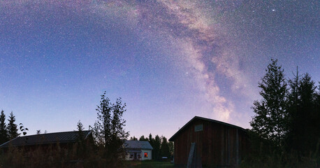 Milkyway on clear sky in Finland at September