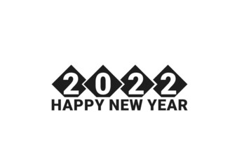 2022 Happy New Year Logo Text Design Template 16