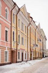 Historical Leninskaya street in Mogilev. Belarus