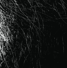 Scratched and Cracked Grunge Urban Background Texture Vector. Dust Overlay Distress Grainy Grungy Effect. Distressed Backdrop Vector Illustration. Isolated Black on White Background. EPS 10.