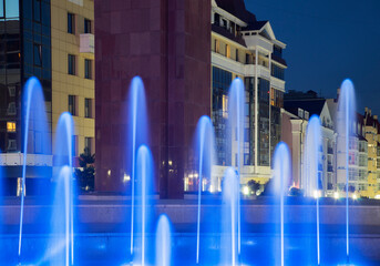 Alexandrovskaya (Alexander) square in Stavropol. Russia