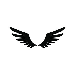 Naklejka na ściany i meble Angel wings icon vector. fly illustration sign collection. pilot symbol. wings logo.