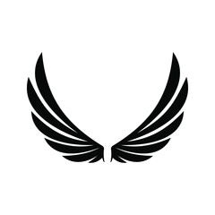 Fototapeta premium Angel wings icon vector. fly illustration sign collection. pilot symbol. wings logo.