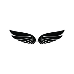 Angel wings icon vector. fly illustration sign collection. pilot symbol. wings logo.