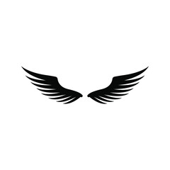 Angel wings icon vector. fly illustration sign collection. pilot symbol. wings logo.