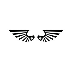 Angel wings icon vector. fly illustration sign collection. pilot symbol. wings logo.