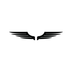 Angel wings icon vector. fly illustration sign collection. pilot symbol. wings logo. © Denys