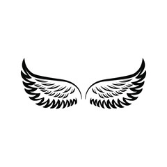 Angel wings icon vector. fly illustration sign collection. pilot symbol. wings logo.