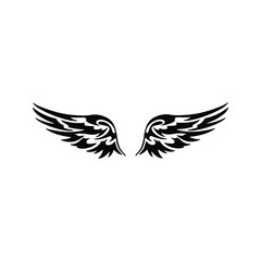 Angel wings icon vector. fly illustration sign collection. pilot symbol. wings logo.