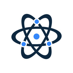 Atom, energy, science icon. Editable vector graphics.